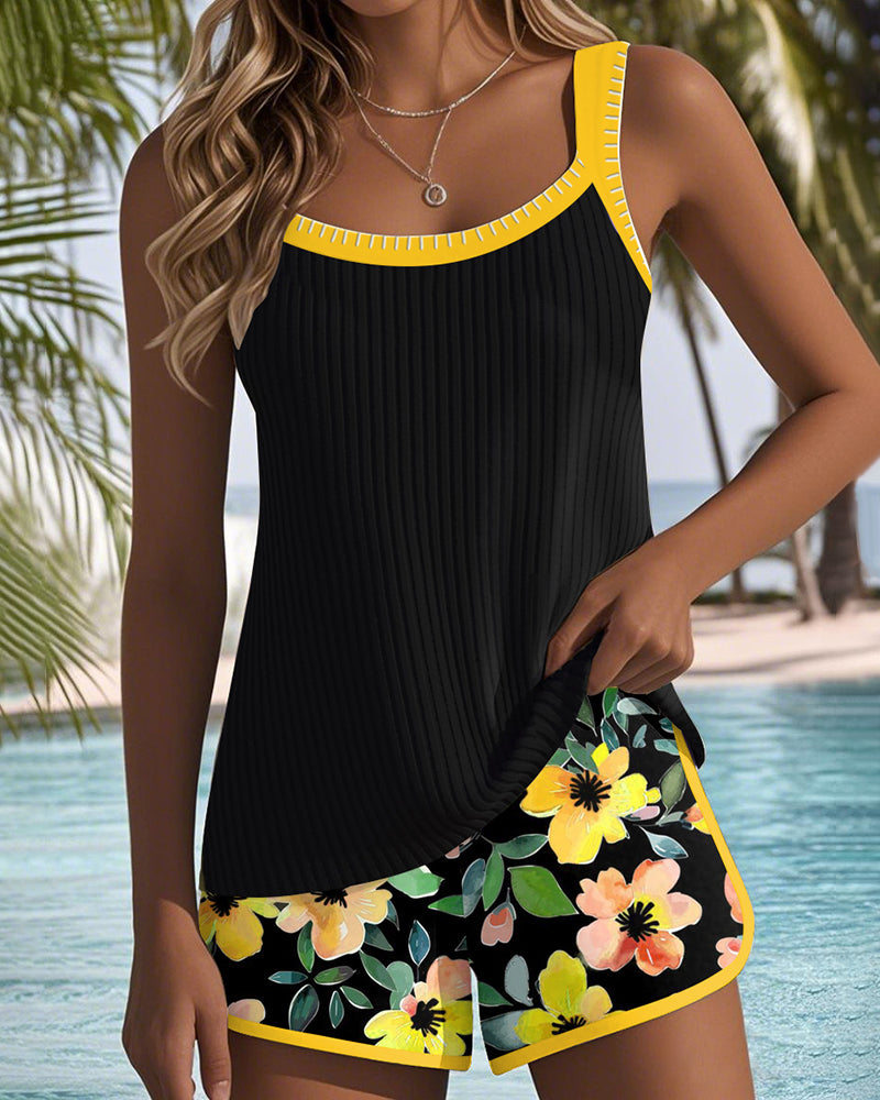 Miriam - Conjunto de tankini elegante de dos piezas