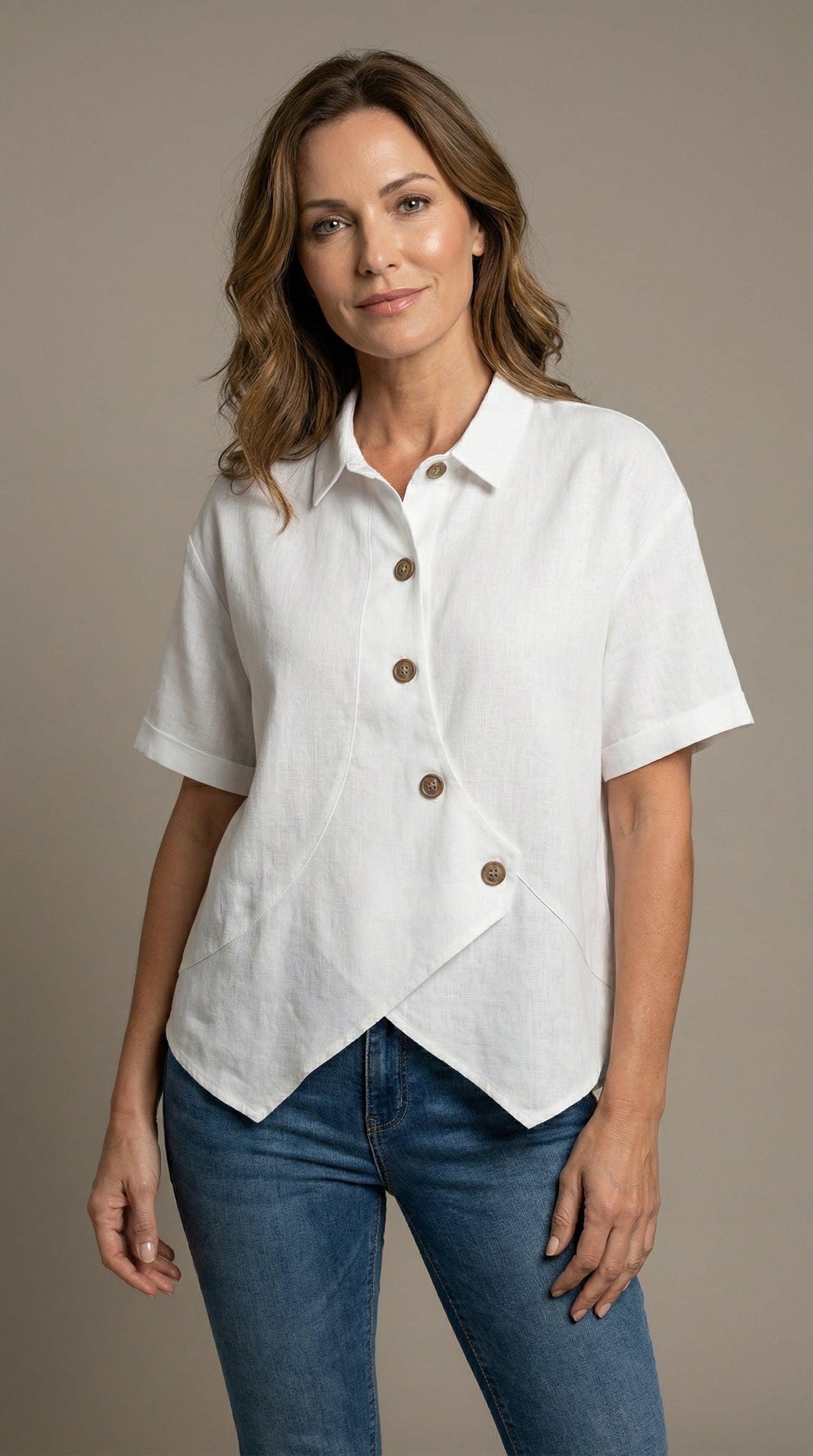 MILEA - Camisa de lino para destacar tu look.