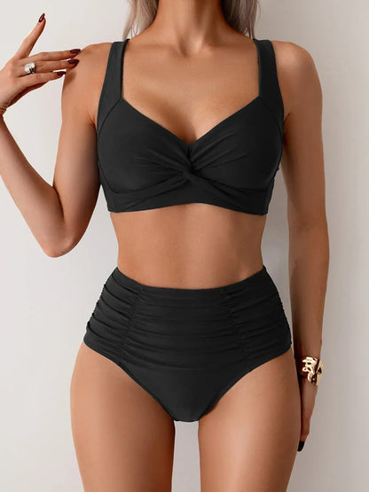Maria - Conjunto de bikini de verano de cintura alta