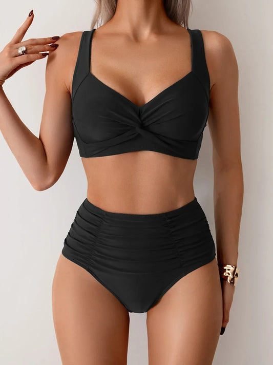 Maria - Conjunto de bikini de verano de cintura alta