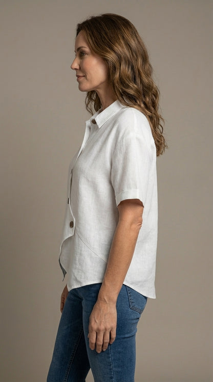 MILEA - Camisa de lino para destacar tu look.