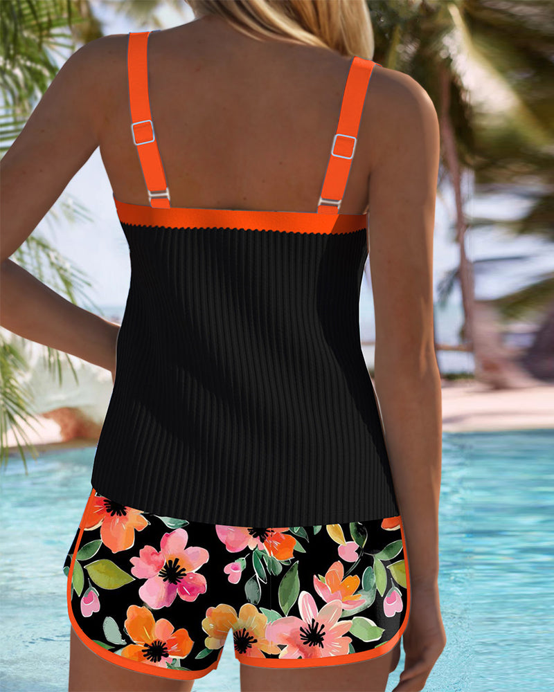 Miriam - Conjunto de tankini elegante de dos piezas