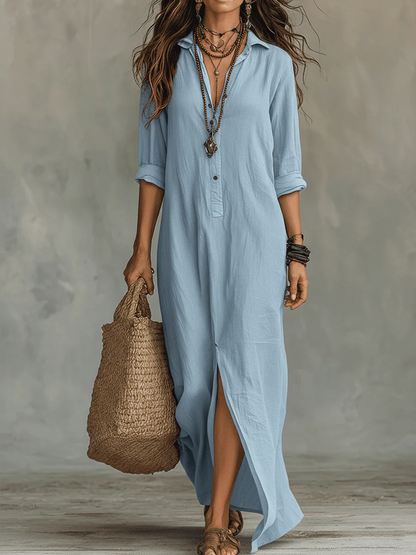 BOHO - Vestido camisa boho para un estilo único y relajado.