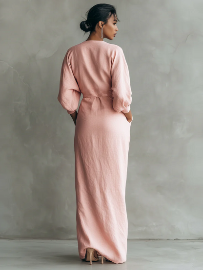 ROMA - Vestido elegante con escote en v
