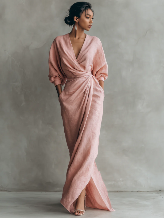ROMA - Vestido elegante con escote en v